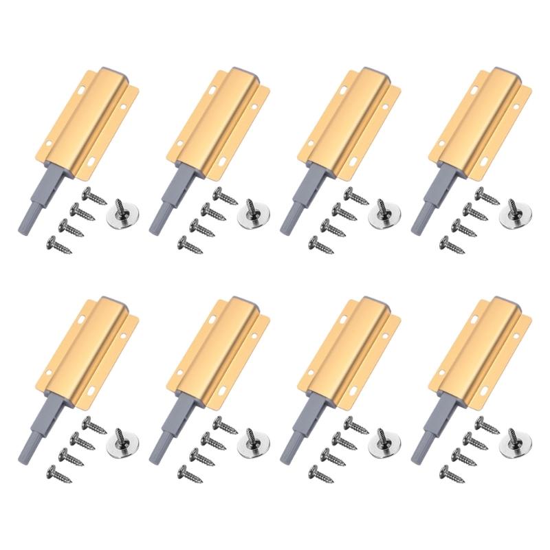 8pcs Practical Magnetic Push To Open Drawer and Cabinet Catching for Invisible Door and Wardrobes Household Use