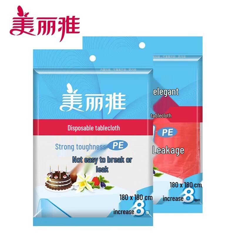 Meiliya Очень Большие Одноразовые Пластиковые Скатерти