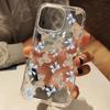 Cute Teddy Bear Bow Clear Phone Case For iPhone 17 Pro Max 16 15 14 13 12 11 Pro 15 Plus 17 Air XS X XR Silicone Soft Cover