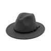 Boné de Jazz Aba Larga Respirável Cor Sólida Chapéu Fedora Inverno Flexível Boné Feminino Streetwear