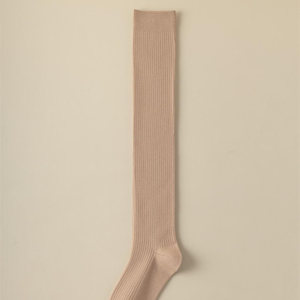 Cashmere Knee Socks Double-Needle Merad Color Warm And Cold-Resistant Women'S Knee Socks Zhuji Socks