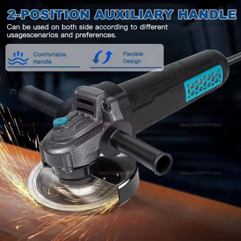 Electric Brushless Angle Grinder 100mm 220V 10000rpm Metal Wood Power Tool EU Plug for Grinding Cutting Polishing DIY Projects