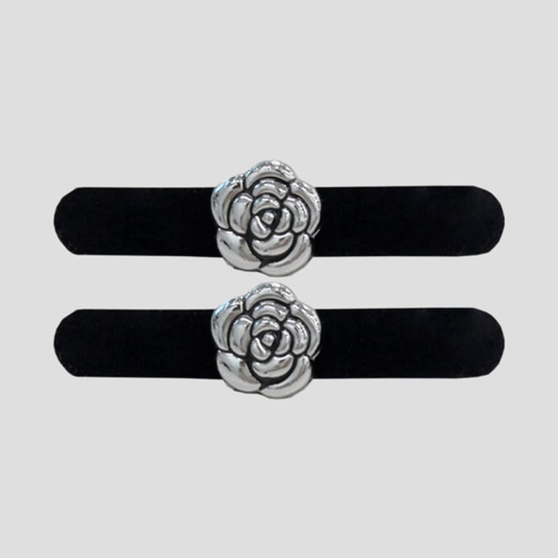 URBANIA Silver Rose Bleb Hairpin (2ea) DDA0044