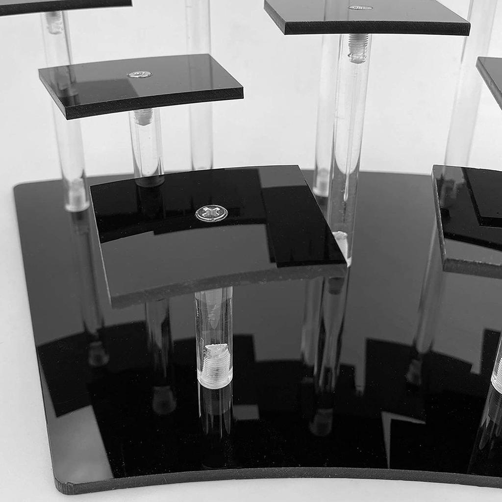 Acrylic Dessert Display Stand Jewelry Cake Perfume Storage Rack Birthday Party Cupcake Display Rack Toy Figure Organizer Decor