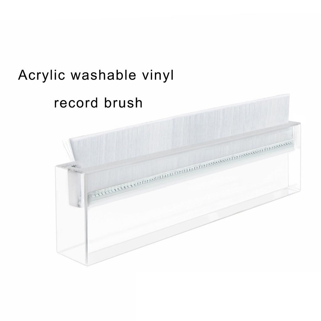 Vinyl LP Care Brush with Soft Bristles Vinyl Record Cleaner Set Cleaning Brush Acrylic Texture for Gentle Dust Removal