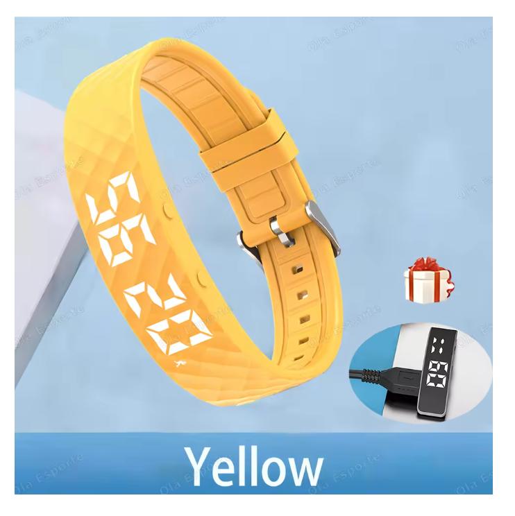 2026 New LED Digital Smart Bracelet Monitor Vibration Alarm Wristband Smart Bracelet Waterproof Smartband for Student Smart Band
