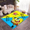 Spongebob en Slak Avontuur Thema Anti-Slip Vloerkleden - Polyester Woondecoratie, Geschikt voor Slaapkamers, Woonkamers, Entrees, Studio's en Decoraties