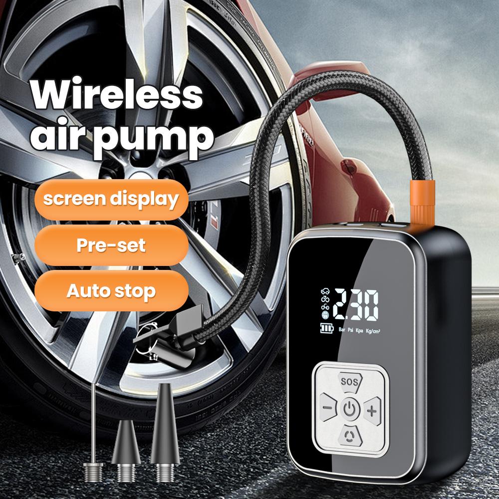 Portable Car Air Pump Electric Tire Inflator Pump Tool Intelligent Digital Display Tire Gases Machines Motorcycle Air Compressor
