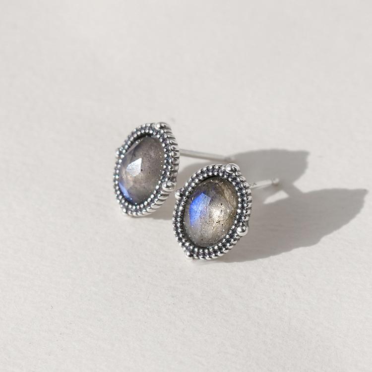 47Bag 925 Silver Gemstone Earrings Bianca