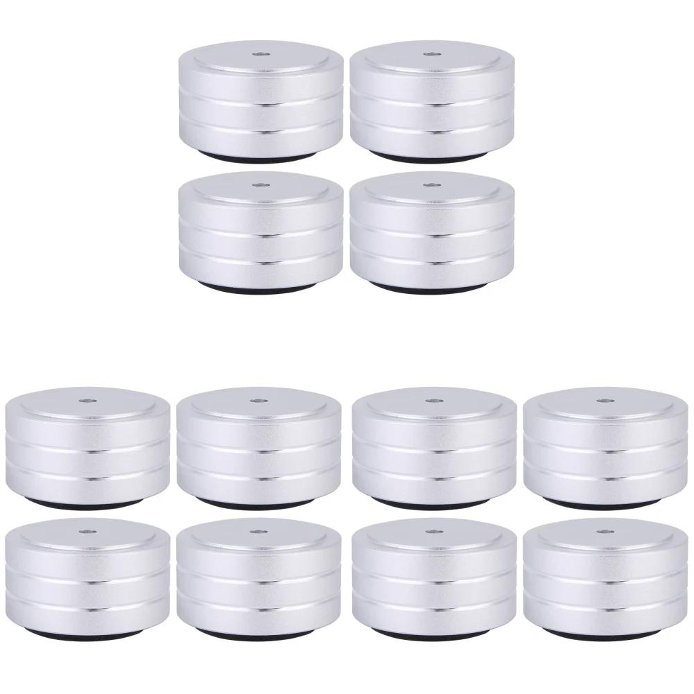 4/8/12 PCS Speaker Isolation Feet Pad Shock Absorbing Foot Pad Aluminum Alloy Audio Isolators for Subwoofer DAC CD Turntable Amp