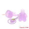 Empty Cute Bunny Shape Lip Gloss Tube Keychain Rabbit Refillable Lip Glaze Container Cosmetic Packaging Bottle With Pendant