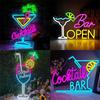 Neon Cocktail Bar Sign - Luminous Acrylic Letter Lights