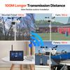 VEVOR 7-in-1 Wi-Fi Weather Station 186mm (7 In) TFT Display Wireless Outdoor Sensor