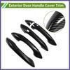 Exterior Door Handle Cover Trim for Hyundai Tucson 22-24 Carbon Fiber Black