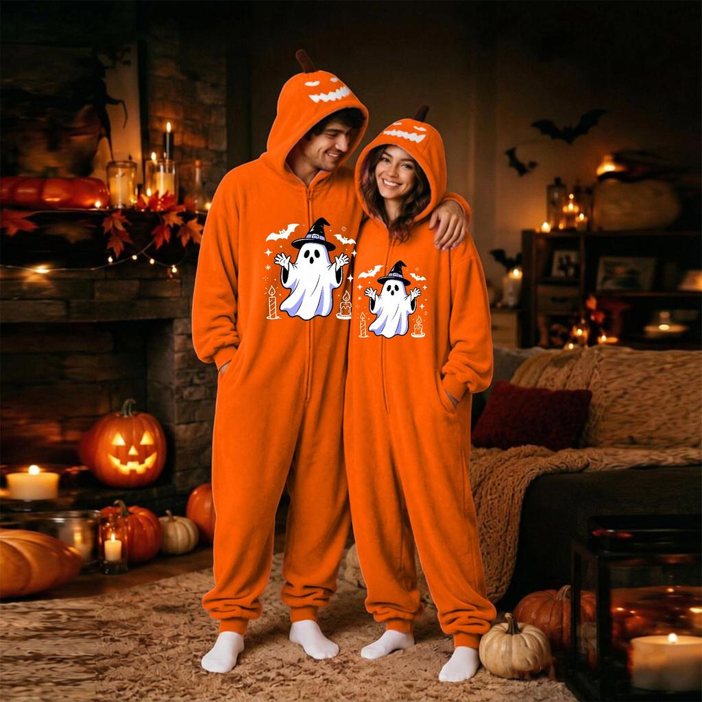 Couple's Flannel Costume for Halloween Matching Loungewear