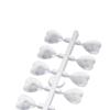 Durable Oval Nail Polish Practice Heart Shape Acrylic Nail Tools Color Showing Shelf Clear Nail Color Card Nail Color Display