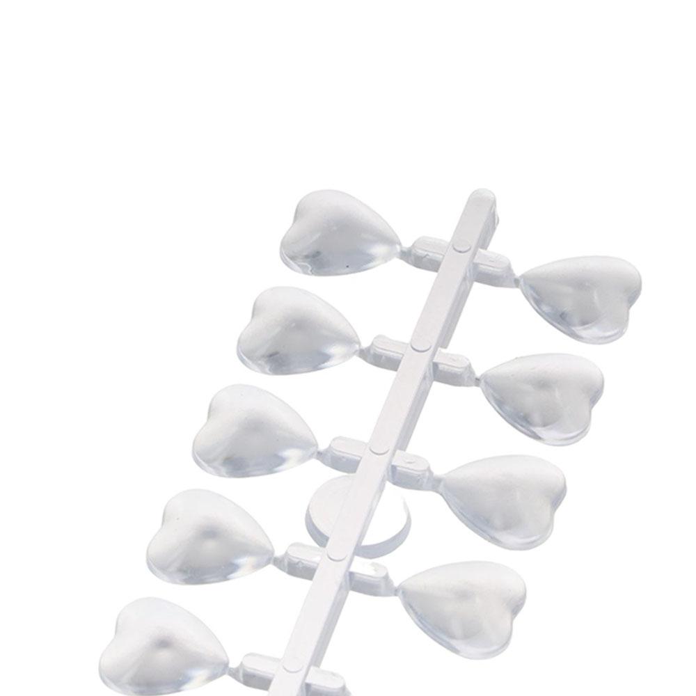 Durable Oval Nail Polish Practice Heart Shape Acrylic Nail Tools Color Showing Shelf Clear Nail Color Card Nail Color Display