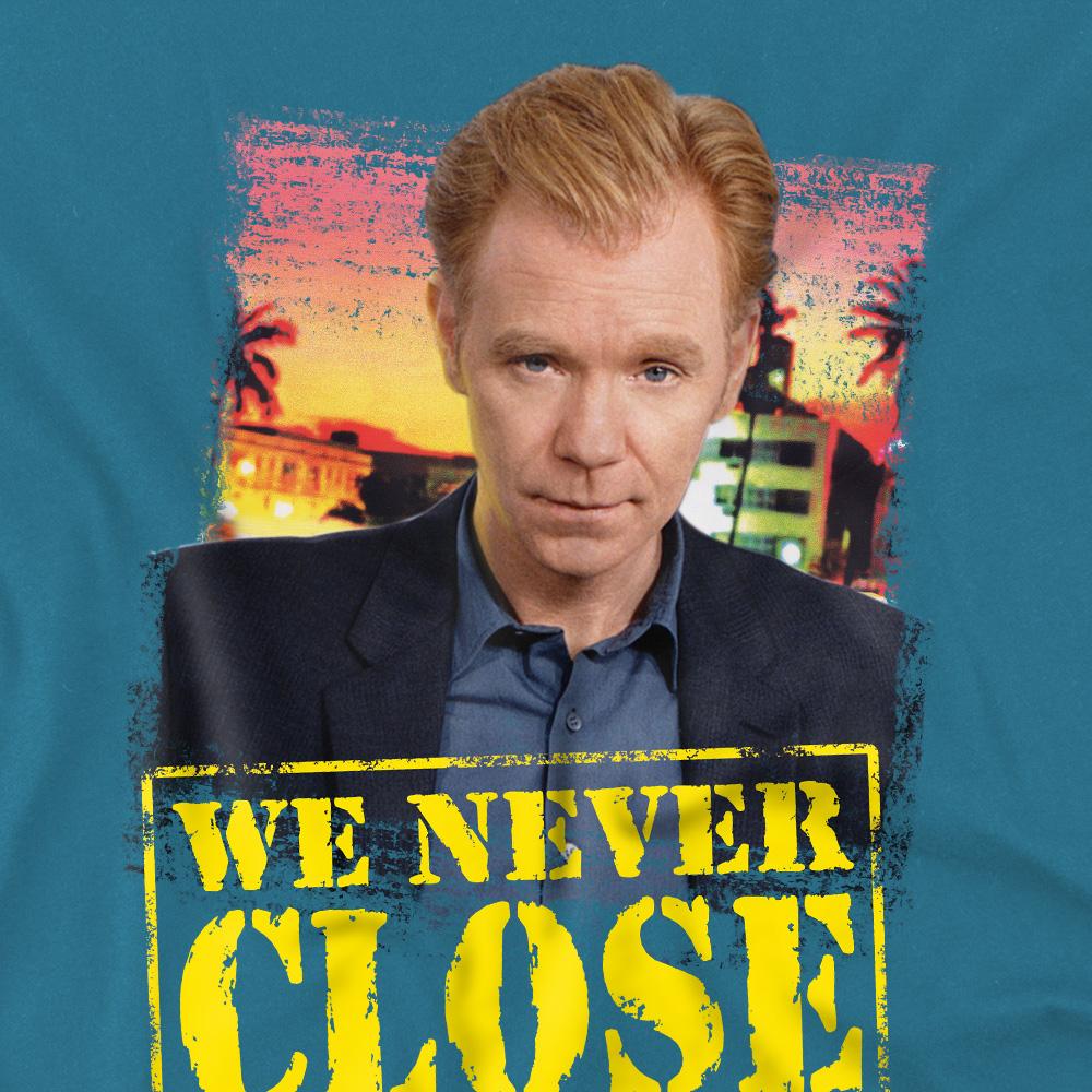 CSI: Miami Mens Never Close T-Shirt