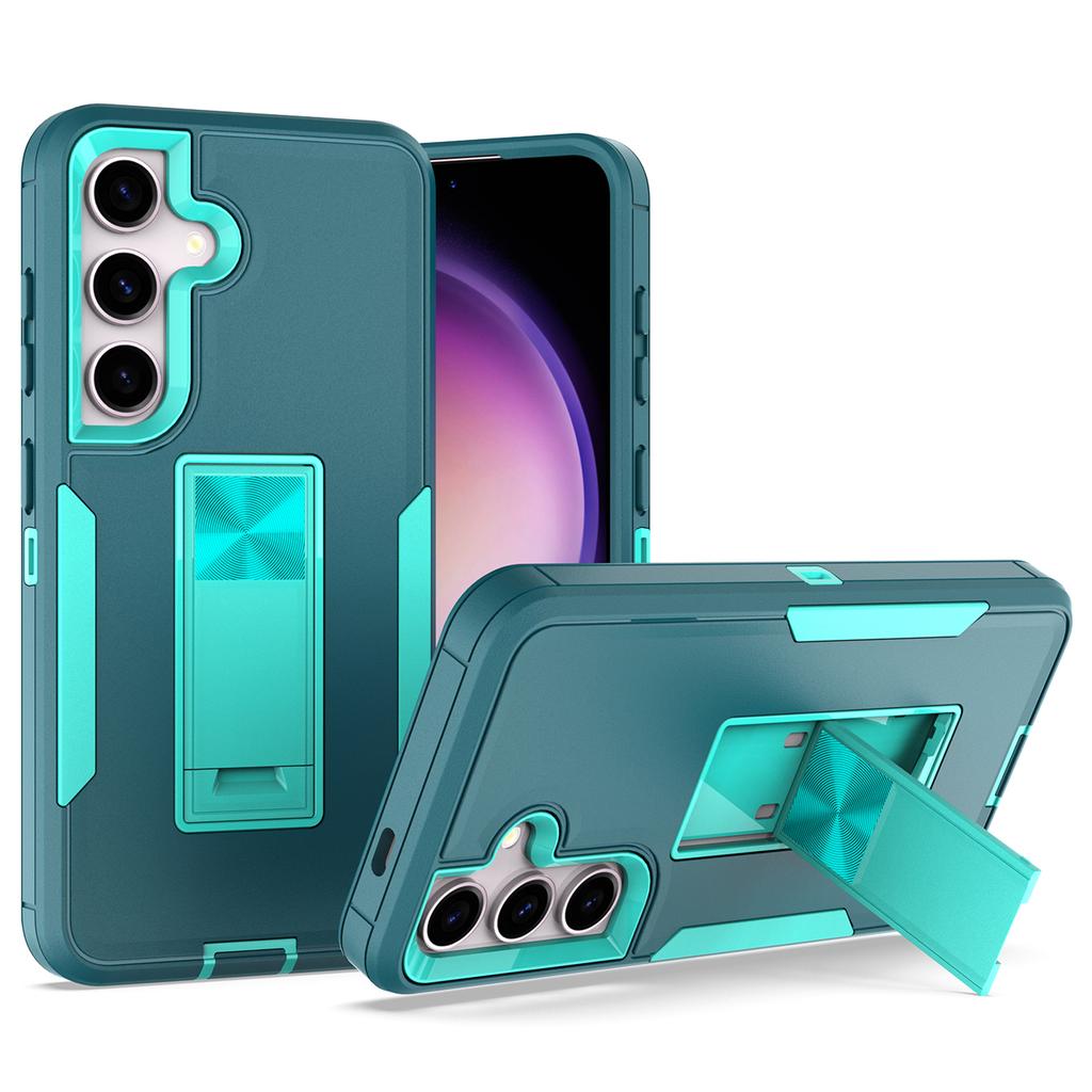 For Samsung Galaxy S24+ Case Drop-Proof TPU+PC Kickstand Phone Shell