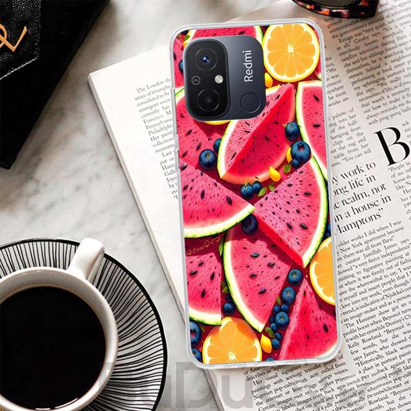 Watermelon Summer Fruit Cover For Xiaomi Redmi 13 13C 14C 12 12C 10 10C 9 9C 9T 9A Phone Case 10A 8A 8 7A 7 6A 6 K80 K70 K60 K20