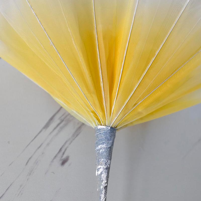 1Pc Wedding Decoration Outdoor Activity Decoration Fluffy Petals Window Decoration Artificial Peony Large Mesh Yarn Beautiful