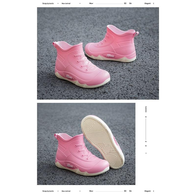 Women's Waterproof Short Ankle Boots Non-Slip Leather Sneakers Comfortable Casual Shoes
