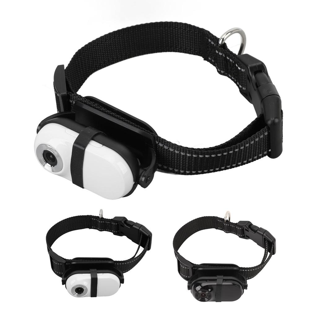 Pet Collar Camera 1080P Back Clip Adjustable Angle View Wifi Wireless Dog Tracker Collar Action Came