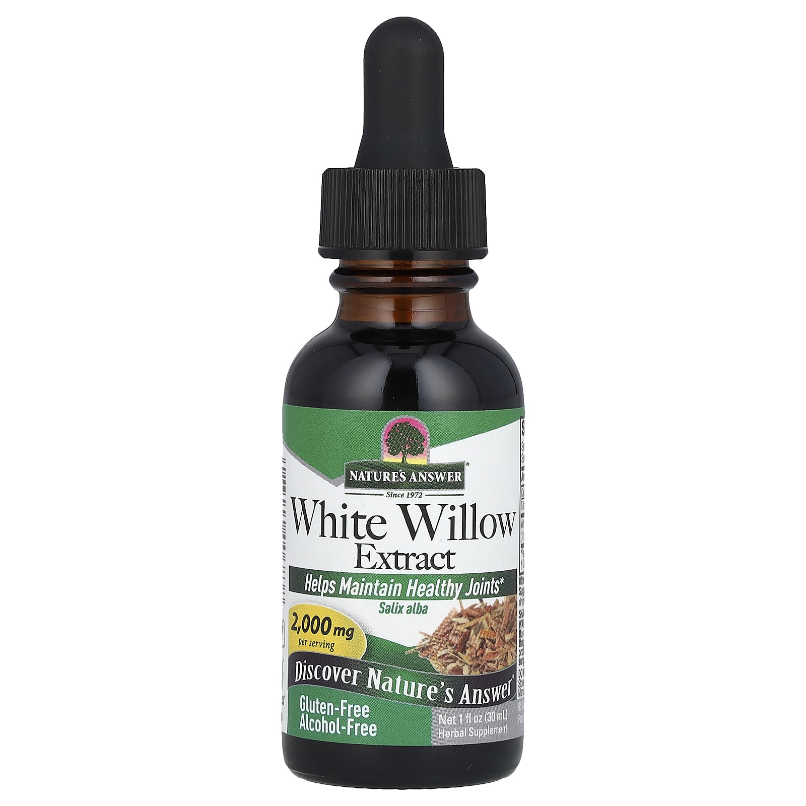 

Nature S Answer, White Willow Extract, Alcohol Free, 2,000Mg, 30Ml(1Fl Oz)