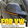 2Pcs Dynamic Steering Signal Led Light Rear View Mirror Indicating Flash For VW Volkswagen Touareg I MK1 7L Facelift 2007-2011