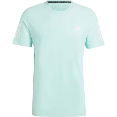 Own The Run Series Logo Stripe Print Short Sleeve T-Shirt Men Tops Light-Blue IV5410
