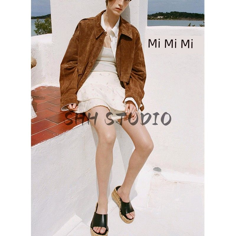 Summer New Product Women's Clothes Sweet Style Laminated Decoration Flowers Embroider Cotton Mid Waist Mini Skirt 5107401