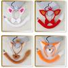 Foxes Costumes Set Foxes Ear Headbands Tail Nose Bowtie Tutu Skirt Animal Cosplay Costumes for Halloween Christmas Party