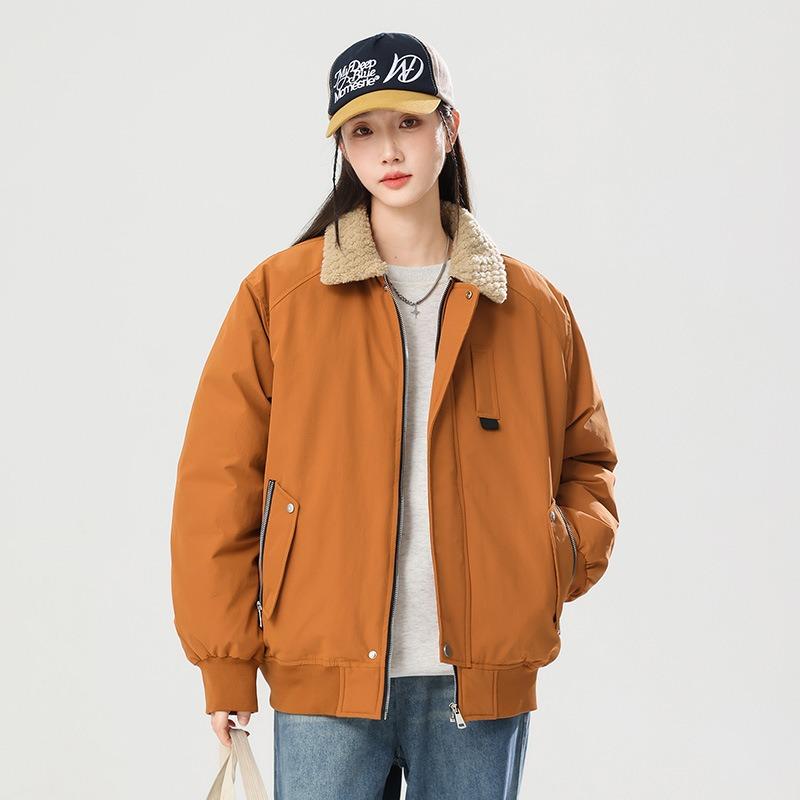 New Fur Collar Jacket Cotton-padded Clothes Baita Tide Brand Couple Loose Padded Warm Jacket Neutral Padded Jacket