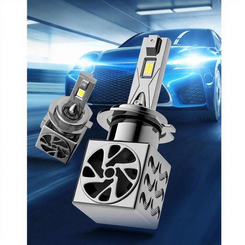 2Pcs H11/H9/H8 Light Bulbs 6000K Cool White High And Low Beam Headlights 48000ML Brilliant Brightness Halogen Bulb