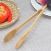Useful New Shiny Bamboo Cooking Kitchen Tongs Food Tool Salad Bacon Steak Bread Cake Wooden Clip High Quality Home Kitchen Tools