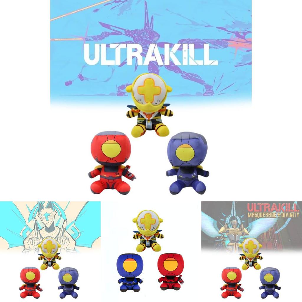 Adorable Ultrakill Game Plush Toy Cute Robot Figurine For Festivals And Gifts