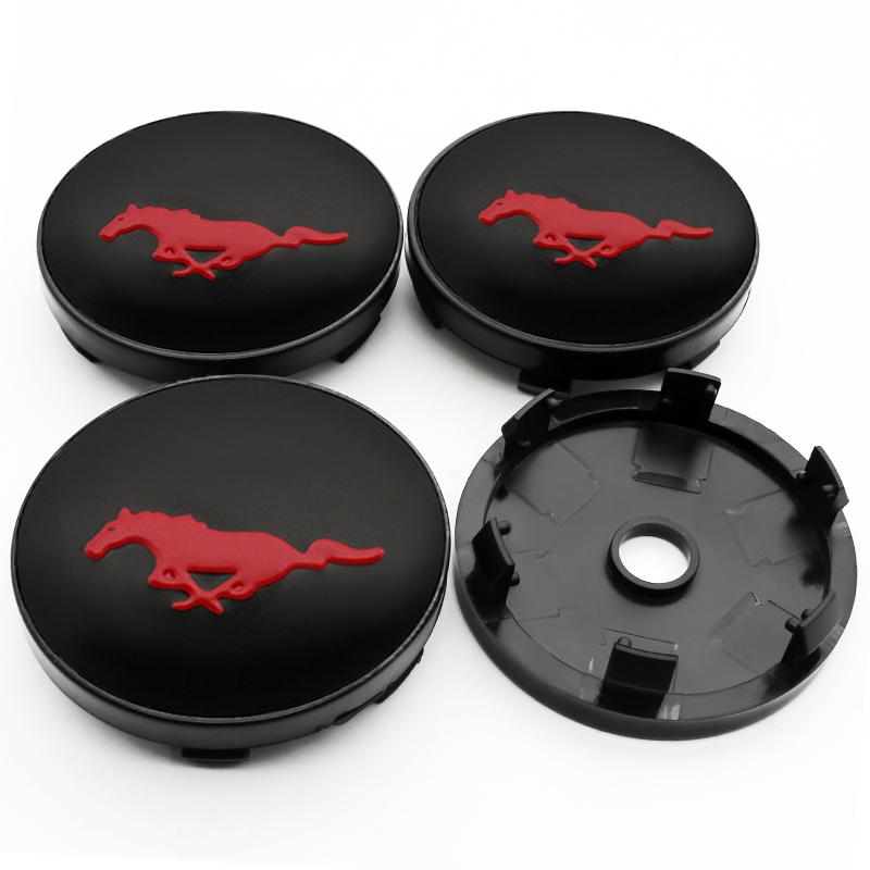 

4Pcs 56mm+60mm Car Wheel Center Hub Caps Logo Badge Rim Cover Emblem For Ford Focus MK3 Kuga Escape Mustang Sticker Accessories