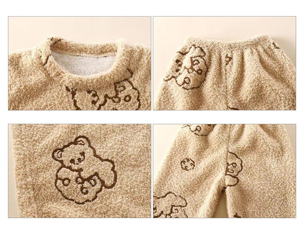 MiraiHiraki Baby Pajama Top and Loungewear Girls and Long Sleeve Winter Children's Pajamas, Loungewear, Clothes, Kids' Set, Bottoms, Set, Kids' Boys'