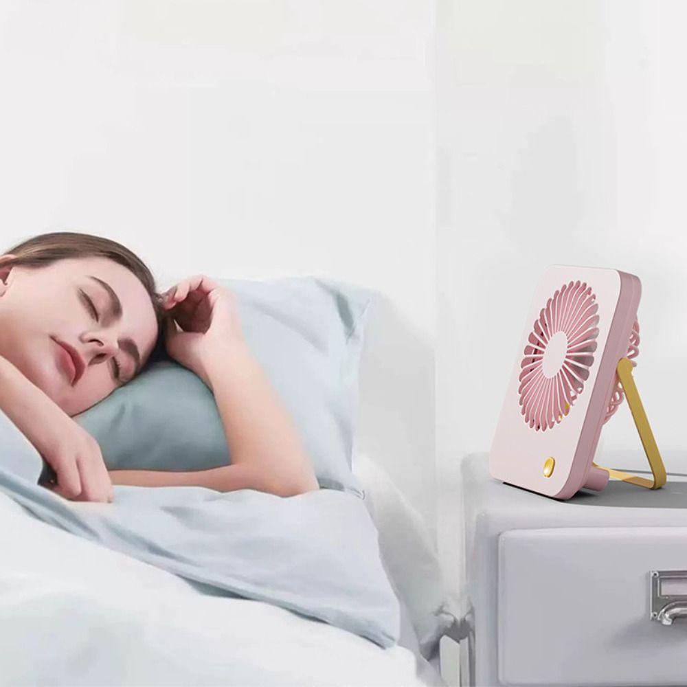 Ultra-thin Desk Fan 180° Adjustable Electric Fan Portable Foldable Table Fan  Home