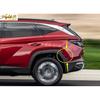 Glossy Black For Hyundai Tucson 22-24 Rear Wheel Eyebrow Arch Trim Cover Fender