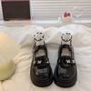 Youth style shoes Girls Mary Jane Shoes Soft Sole Casual School Performance Black PU Flat Kids Ages 4-16