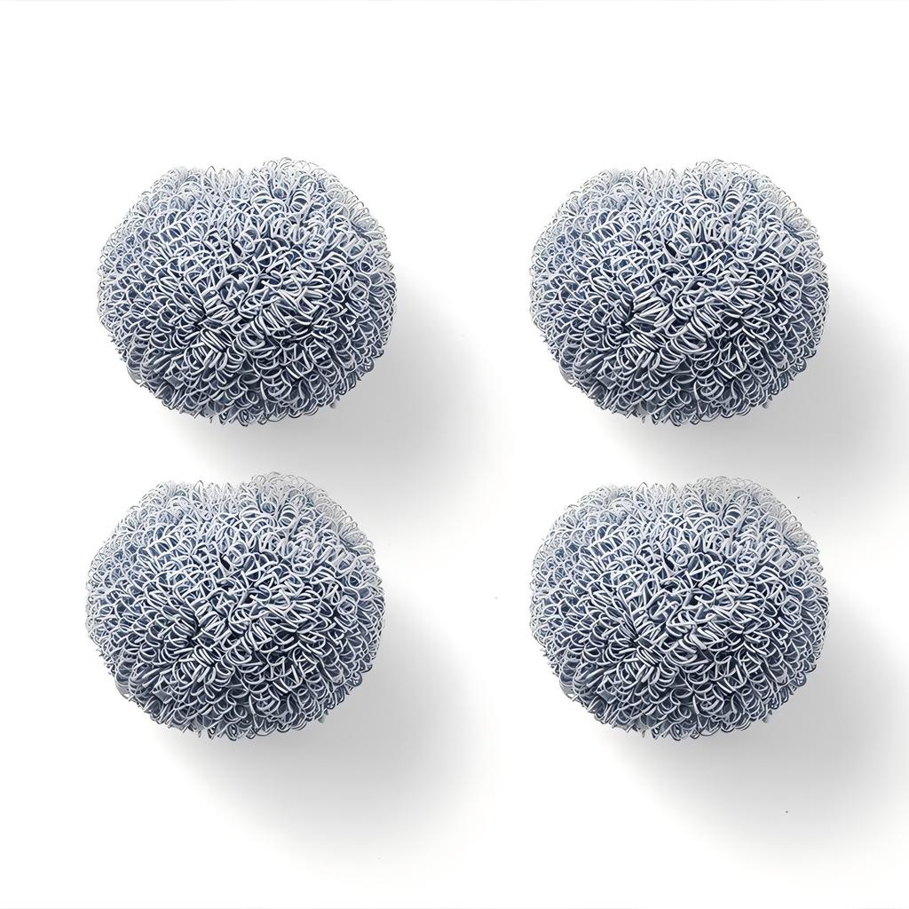 Single-Piece Kitchen Dish Brush, Short Handle Polyester Cleaning Ball, Suitable For Cleaning Cutlery, Pots And Pans, Sinks