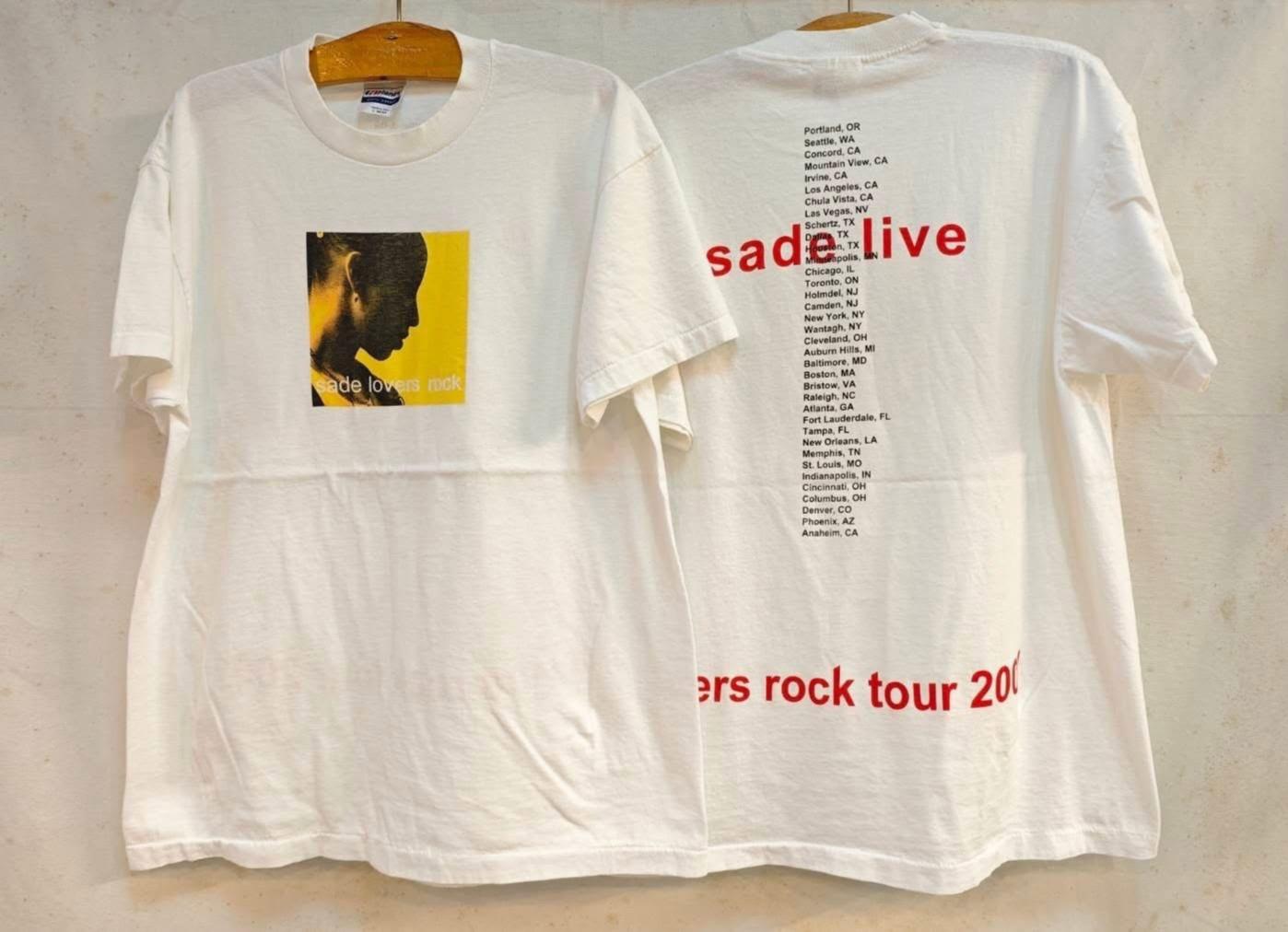 Sade Live Lovers Rock Vintage 90s Concert Tour Band White Sz.L REPRINT Unisex T-Shirt S