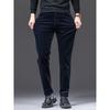 Trade Surplus Fleece-Lined Straight Corduroy Pants for Men, Autumn and Winter, Comfortable Middle-Aged Dad Corduroy Trousers, Business Casual Pants