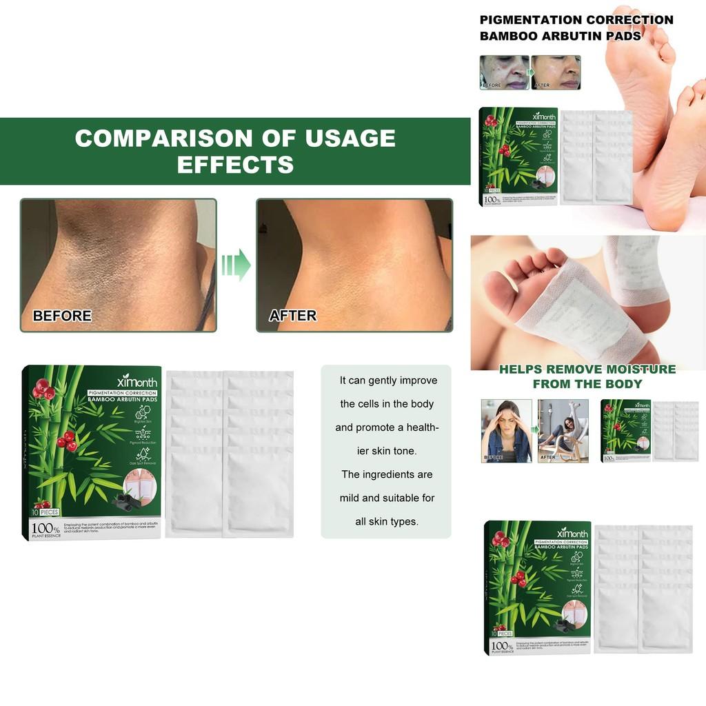 Ximonth Bamboo Charcoal Deep Cleansing Foot Patches For Stress Relief And Improved Sleep