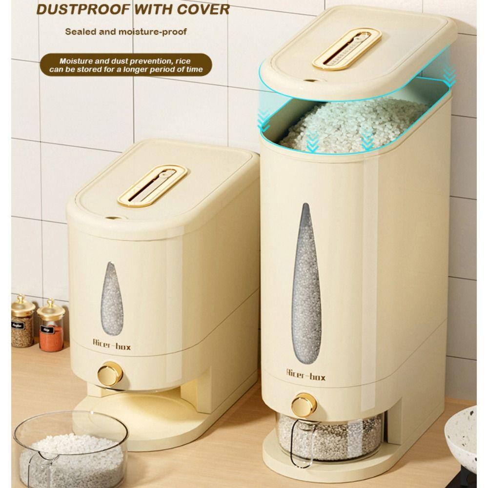 5/10KG Rice Bucket Sealed Cereal Container Durable Grain Storage Container  Kitchen