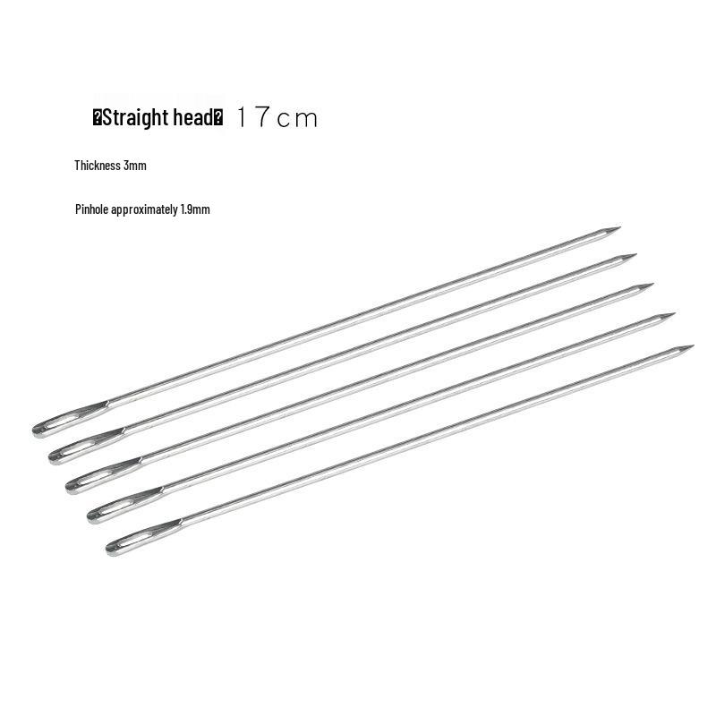 Large Burlap Knitting Bag with Thickened Needle and Snakeskin Pattern