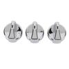 3Pcs AC Heater Blower Fan Control Knob 121-0001-000 Replacement for   330 335 357 367 375 378 379 384 386 387