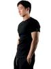 Digeunolusileu Cubic Ribbed Short Sleeve Slim Fit (Black)