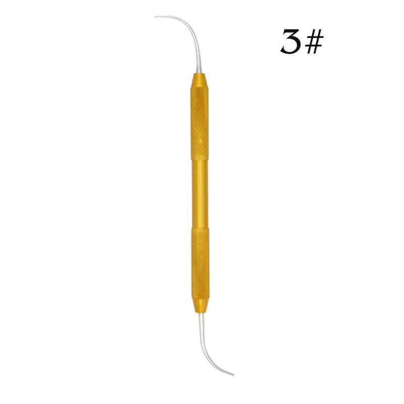 1X Dentist Sculpture Knife Wax Carving Tools Ceramic Porcelain Mixing Spatula Knife Blade Dental Lab Tool